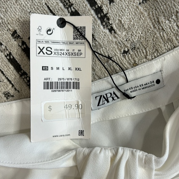 nwt // Zara Knotted Wrap Skirt - Picture 7 of 10